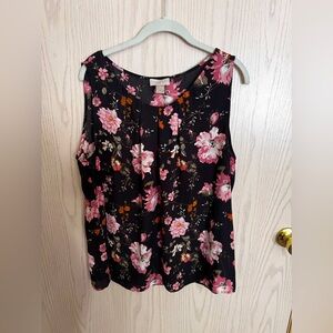 Loft XL Floral Dressy Tank